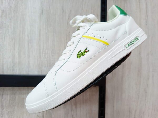 Baskets Sport pour Hommes Mode Sneakers - Lacoste - Blanc/Vert