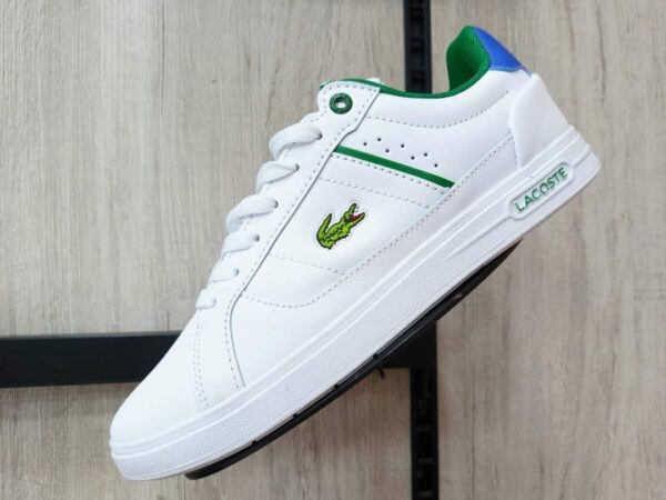 Baskets Sport pour Hommes Mode Sneakers - Lacoste - Blanc/Vert/Bleu